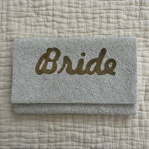 Beaded BRIDE Clutch